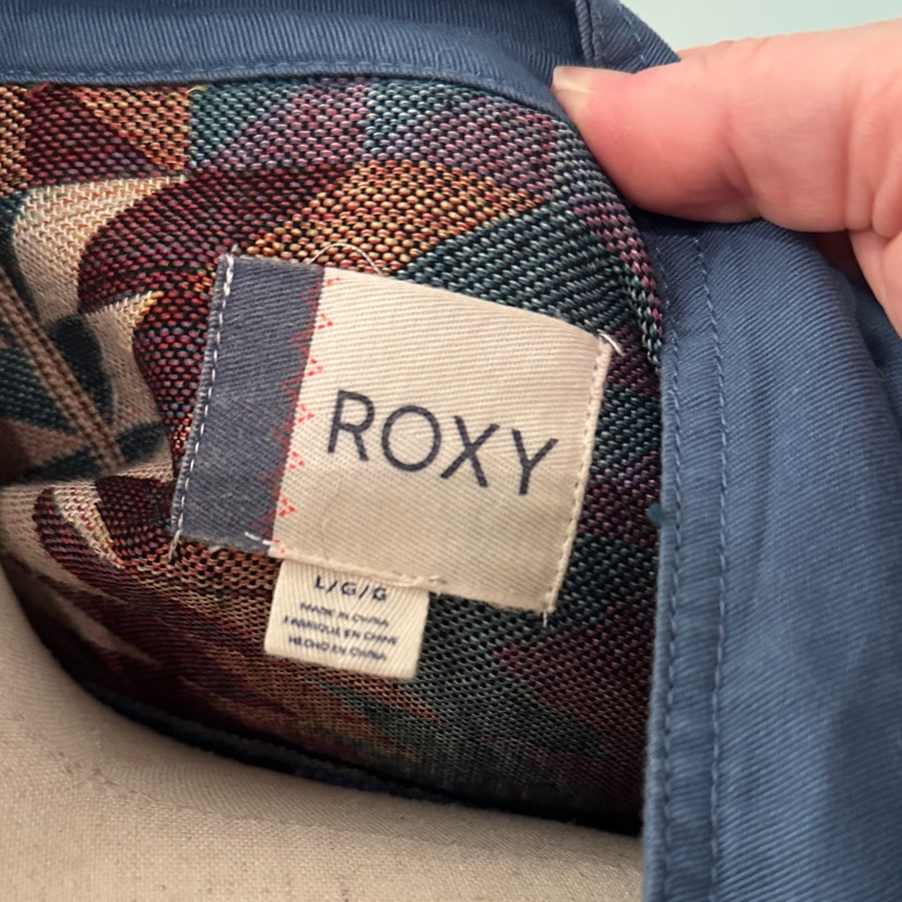 Roxy Blue Sultanis Jacket with Multicolor Pattern - Picture 2 of 7